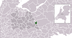 Highlighted position of Renswoude in a municipal map of Utrecht