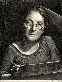 Mabel Dwight, self-portrait