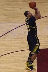 Player making a free throw