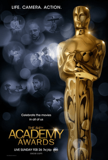 Official poster promoting the 84th Academy Awards in 2012.