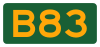 Alphanumeric State Route sign