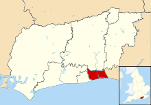 Adur district is a small, parallelogram-shaped area in the extreme south-east of the county of West Sussex.