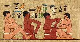Wall painting from 2330 B.C. found in a tomb shows people with painted nails