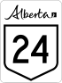 Alberta Highway 24 shield