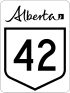 Alberta Highway 42 shield