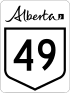 Alberta Highway 49 shield