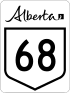 Alberta Highway 68 shield