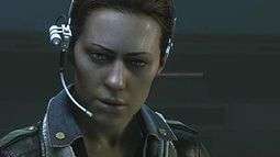 Screenshot of Amanda Ripley wearing a headset