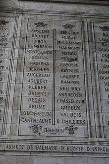 Photograph of side-by-side stone panels with engraved names.