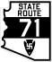 1927 SR 71 route marker