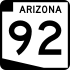 State Route 92 marker