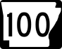 Highway 100 marker