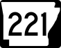 Highway 221 marker