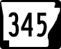 Highway 345 marker