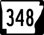 Highway 348 marker