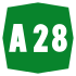 A28 Motorway shield}}