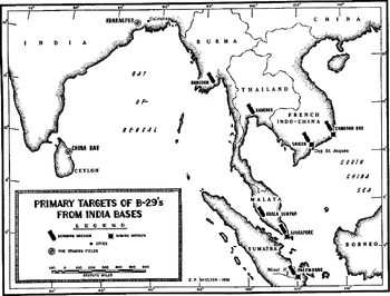 A black and white map of eastern India, Sri Lanka and Southeast Asia. Most of the cities depicted on the map are marked with bomb symbols.