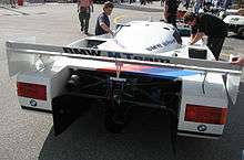 The BMW GTP from the rear.