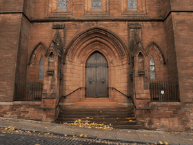  Entrance to the Barony Hall from Rottenrow Street