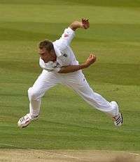England fast-bowler Stuart Broad bowling.