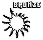 The logo of Bronze Records