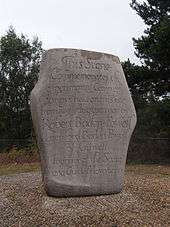 stone memorial of the first Scout camp