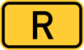 Bundesstraße R number.svg