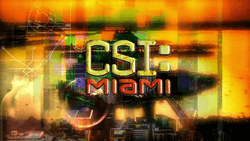 CSI: Miami's title card, shown on screen from season three onward.