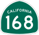 State Route 168 marker