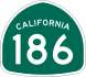 State Route 186 marker
