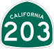 State Route 203 marker