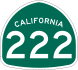 State Route 222 marker