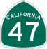 State Route 47 marker