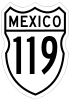 Federal Highway 119 shield