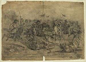 Cavalry charge near Brandy Station