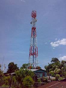 A Cellular network tower in the Philippines.