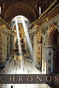 A view of a large hallway inside a building with Renaissance architecture.  Two beams of light shine through the ceiling in the middle end of the hallway.  The title "CHRONOS" is displayed at the bottom.