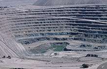 An open-pit Copper mine