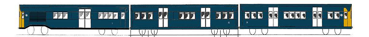 Rail Blue livery on Class 485