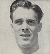 A headshot of Cliff Lewis from a 1946 Cleveland Browns game program
