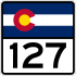 State Highway 127 marker