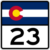 State Highway 23 marker