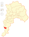 Map of El Tabo commune in the Valparaíso Region