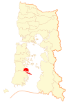Location of Queilén commune in Los Lagos Region
