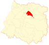 Location of the Río Claro commune in the Maule Region