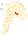 Location of the San Felipe commune in the Valparaíso Region