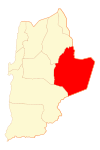 Map of San Pedro de Atacama commune in Antofagasta Region