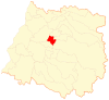 Location of Talca commune in Maule Region