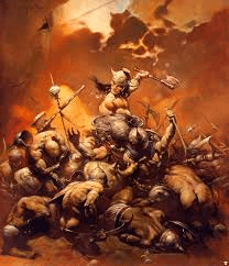 an image of Frazetta's painting The Destroyer