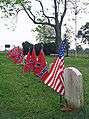 Confederate cemetery with Union tombstone.jpg